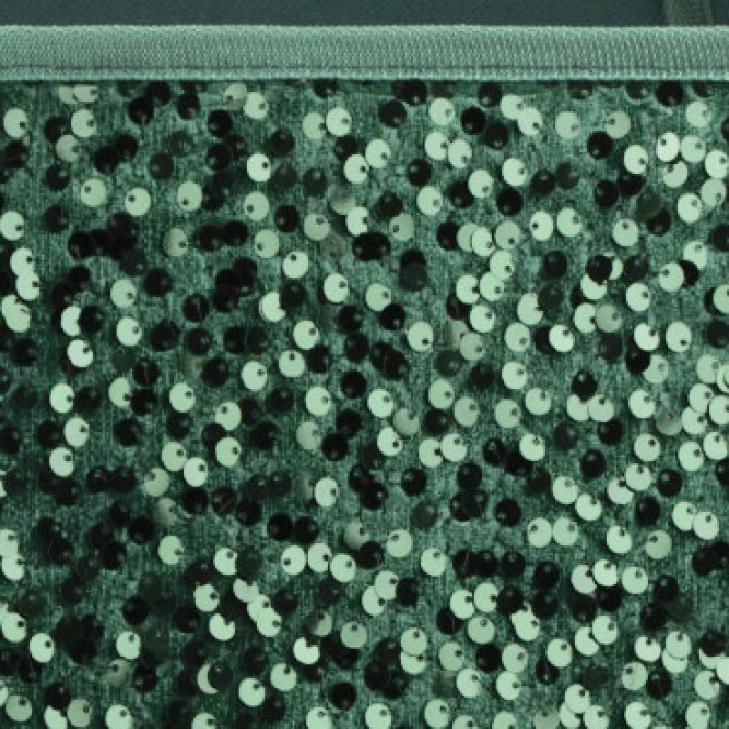 Green Sequin Christmas Tree Skirt Collar