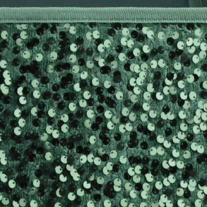 Green Sequin Christmas Tree Skirt Collar