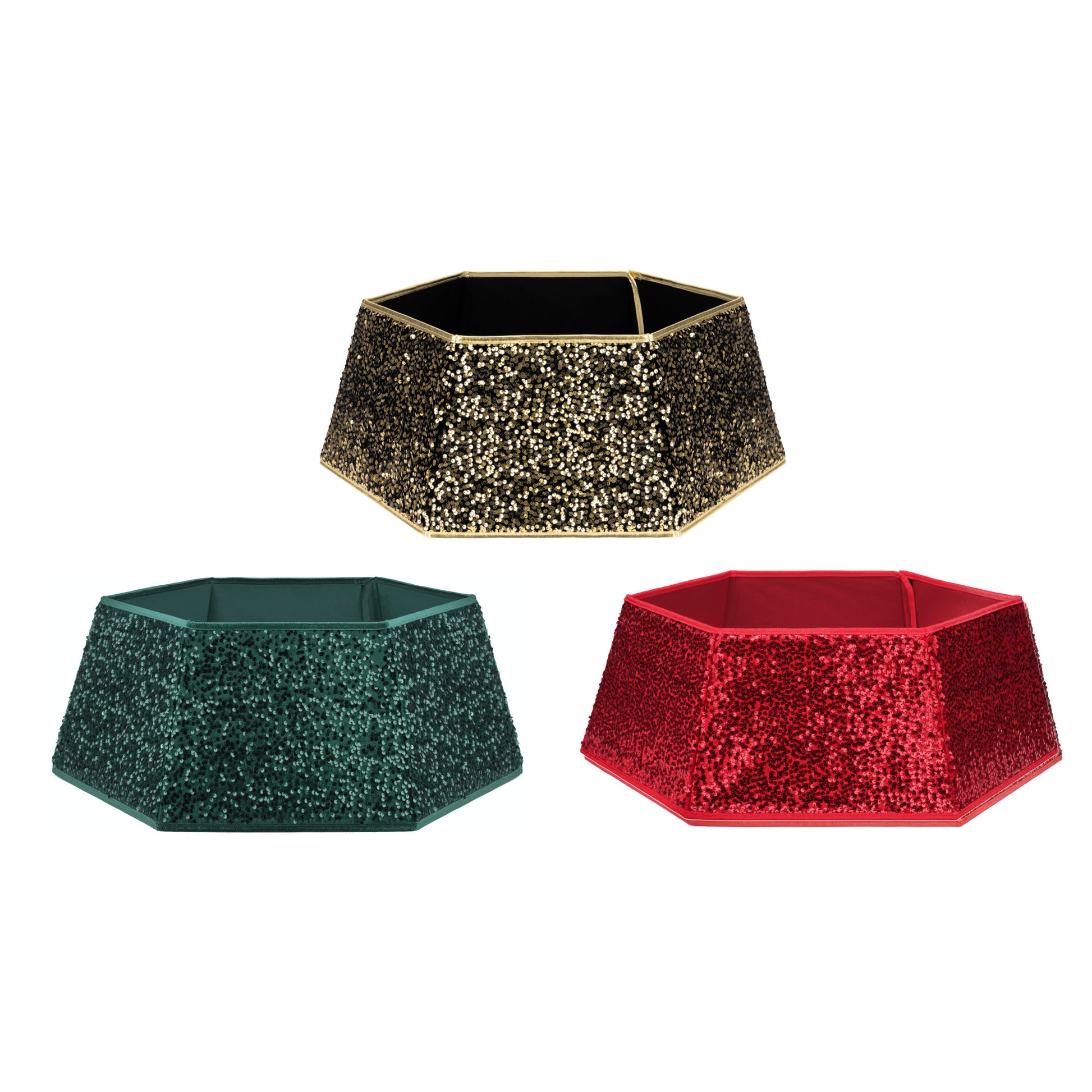 Sequin Christmas Tree Skirt Collar