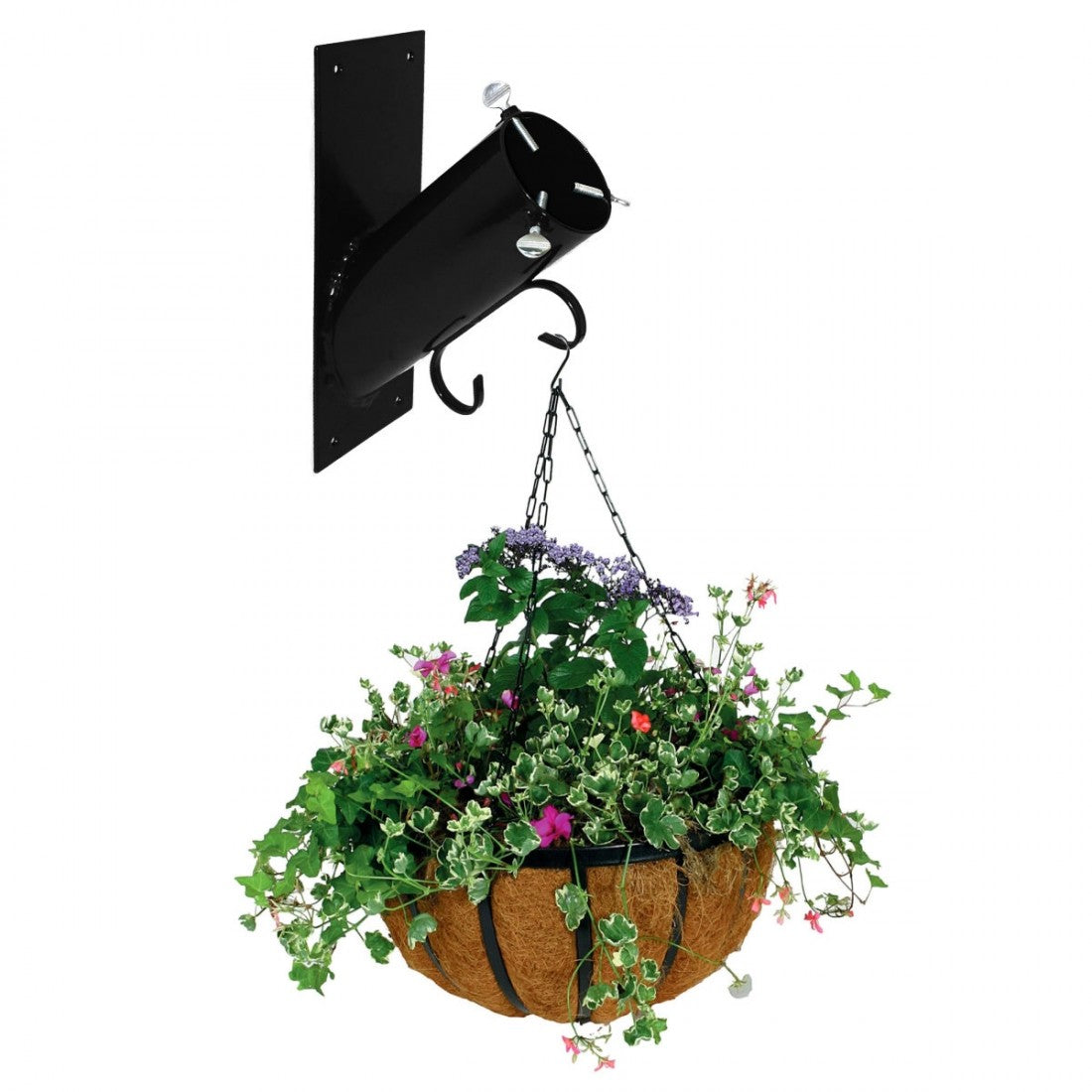 Wall Mounted Christmas Tree Stand & Bracket - 4" Black