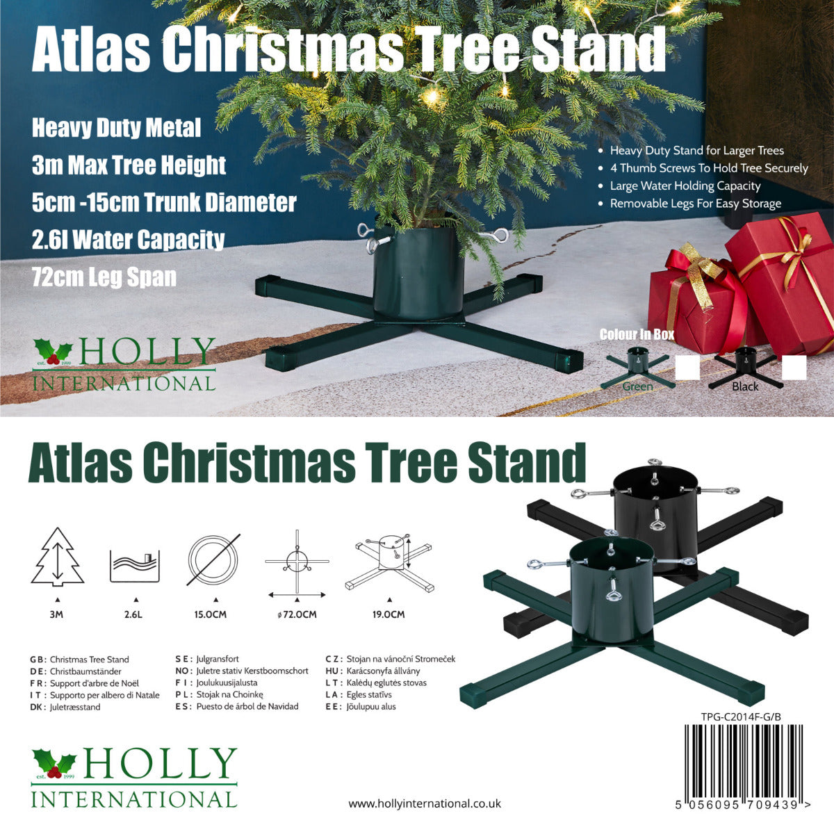 Atlas Heavy Duty Xmas Tree Stands